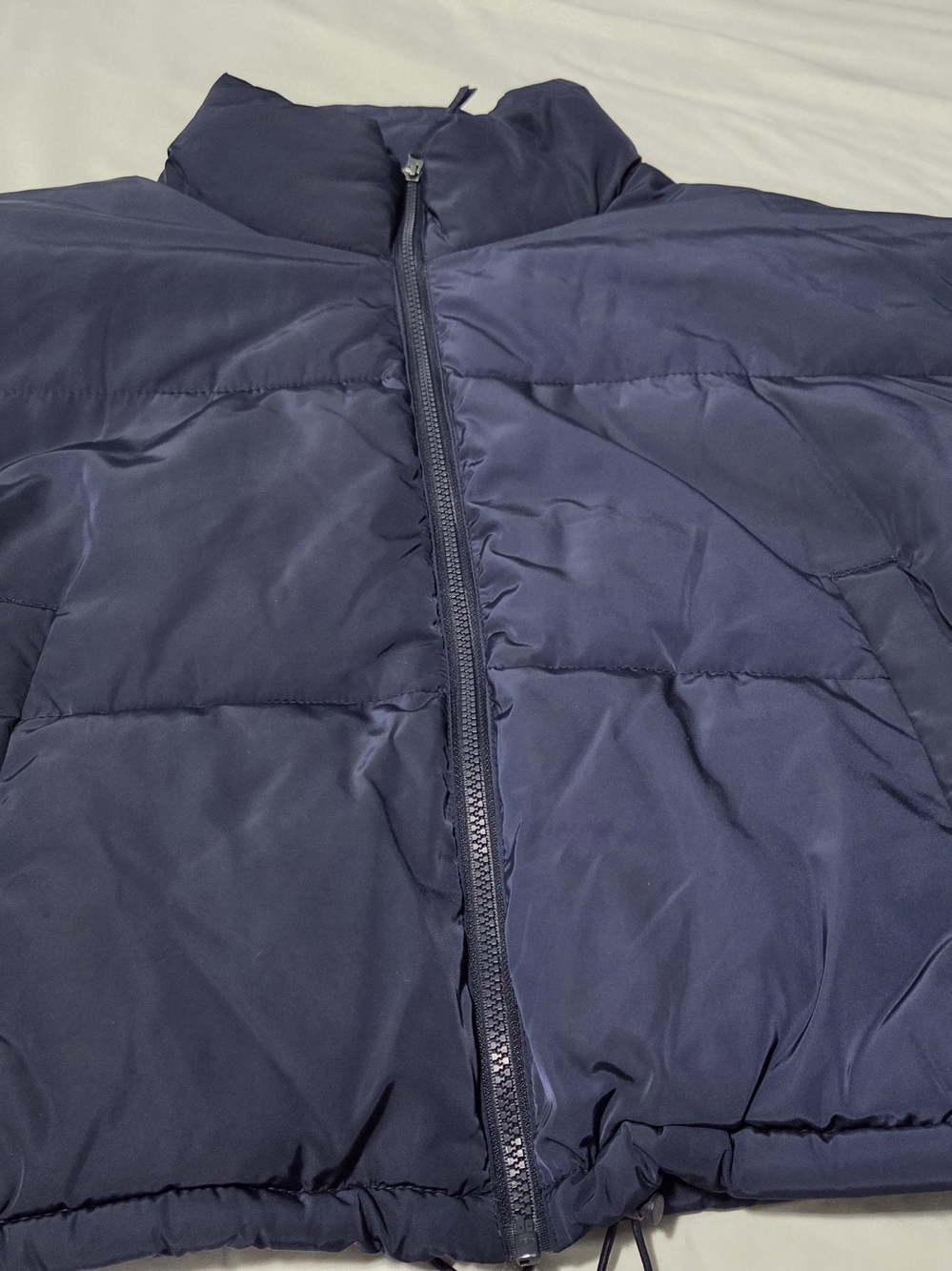 H&M Dark Blue Quilted Puffer Jacket